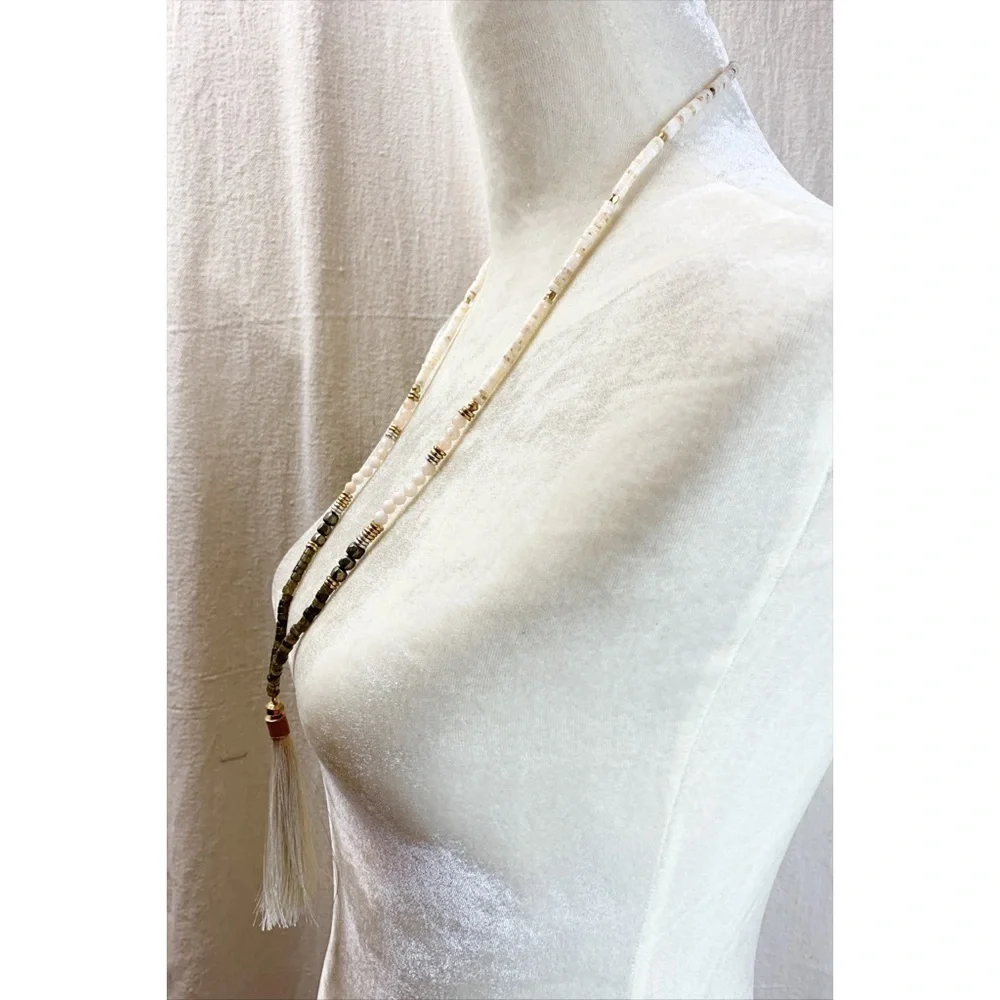 Stella & Dot Antonia Tassel necklace